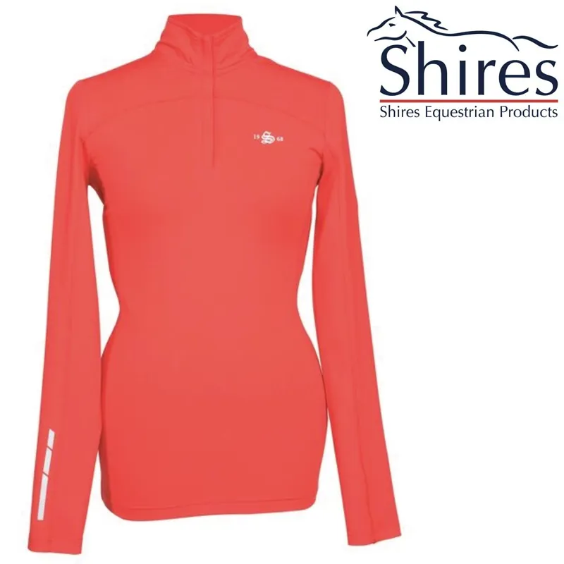 Shires Beijing Base Layer Ladies Top - Red 